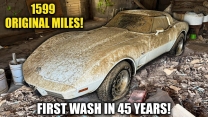 First Wash in 45 Years: BARN FIND Corvette With 1599 Original Miles! | Satisfying Restoration