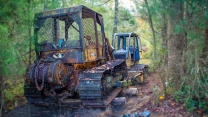 We LOADED A DOZER the HARD WAY! Stuck in WOODS 30 YEARS!