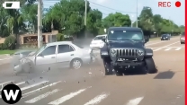 Most Crazy Road Moments Filmed Seconds Before Disaster