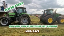 John Deere 6195M VS Deutz Fahr 180.7 profiline in MUD