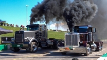 Monsters of Hauling turn Monsters of The Drag Strip. best bobtail uphill semi drag racing