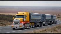 Part 4 of trucks heading up and down Accommodation Hill