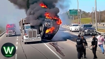 Tragic! 110 Shocking And Devastating Truck Crashes Filmed Seconds Before Disaster!