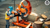 Fastest Automatic Firewood Processing Machine | Homemade Modern Wood Cutting Chainsaw Machines#6