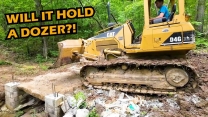 I Rented a Bulldozer to Work on the Stone Bridge Road!