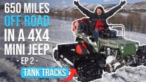 Will the MINI JEEP make it to AREA 51? Ep2: Tank Tracks, 10000ft, problems.