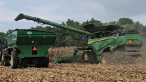 John Deere X9 1000 Combining Corn.