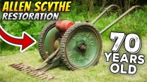 HISTORIC 70 YEAR OLD SCYTHE RESTORATION | World War 2 Machine!