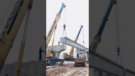 prestressed beams of bridge construction