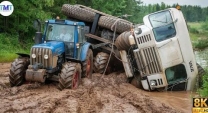 Terrible off-road trucks: and the dramatic and extremely risky rescue mission