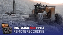 INSTA360 Ace Pro 2 Remote Recording Caterpillar 18M3  Smoothing the Site for Blast Hole Drills