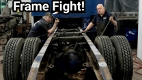 Removing Orwell's Factory Frame.   Re-Railing My Cabover!