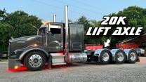 Kw gets a lift axle, HEAVY HAUL truck in the making