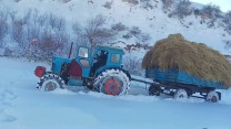 WILL EXTRACT? Tractor T-40 IN THE SNOW. Tractor videos