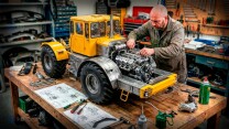 Man Builds a 10,000 Miniature RC Agriculture TRACTOR Made ENTIRELY of Metal | Start to Finish