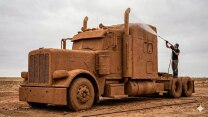 The Largest, Filthiest Semi Truck Ever — Watching It Get Clean Is So Satisfying