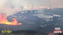 HANFUL TYRE FIRE AT BRASHERNATS
