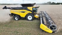 New Holland CR11 with 45ft. MacDon FD245 Header Harvesting - Full Video | Big Harvest