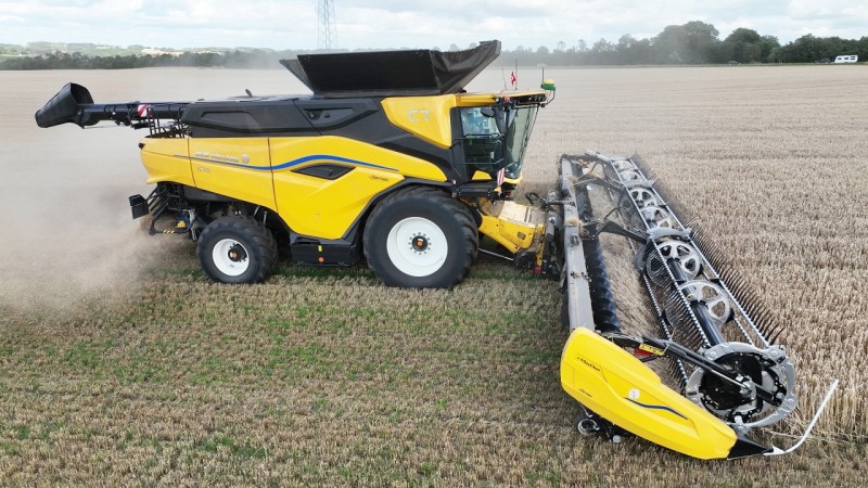 New Holland CR11 with 45ft. MacDon FD245 Header Harvesting - Full Video | Big Harvest
